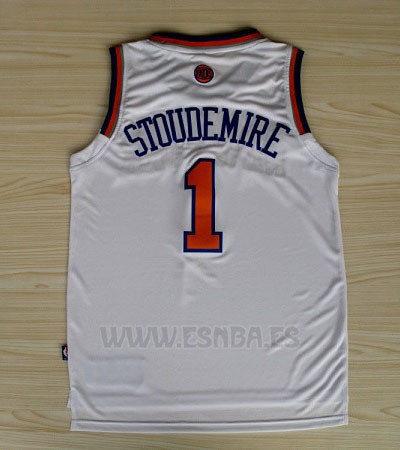 Camiseta New York Knicks Amar'e Stoudemire #1 Blanco